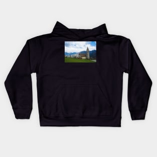 Church in Mione, North East Italy Kids Hoodie